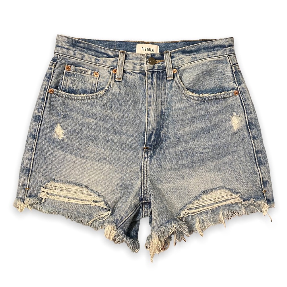 Pistola high waisted denim shorts